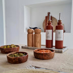 Bouteille en grès Huile & Vinaigre - Lot de 2 - Dolce