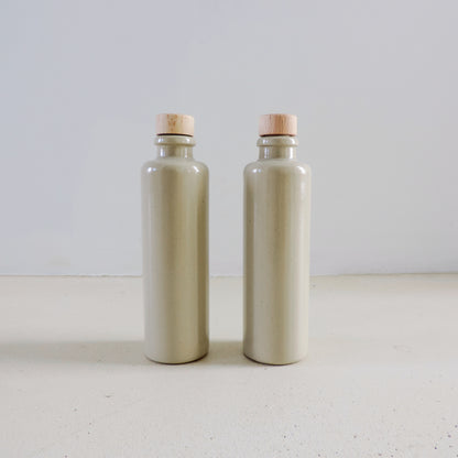 Bouteille en grès Huile & Vinaigre - Lot de 2 - Dolce