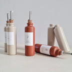 Bouteille en grès Huile & Vinaigre - Lot de 2 - Dolce