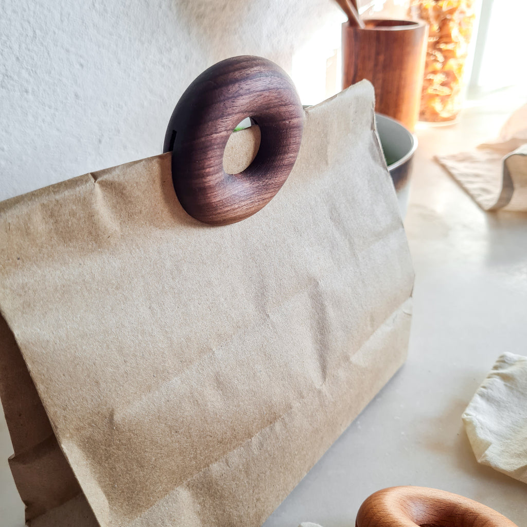 Fermetures de sachet en bois - Lot de 2