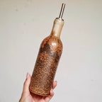 Bouteille en grès émail réactif - Chilli