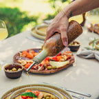 Bouteille en grès émail réactif - Chilli