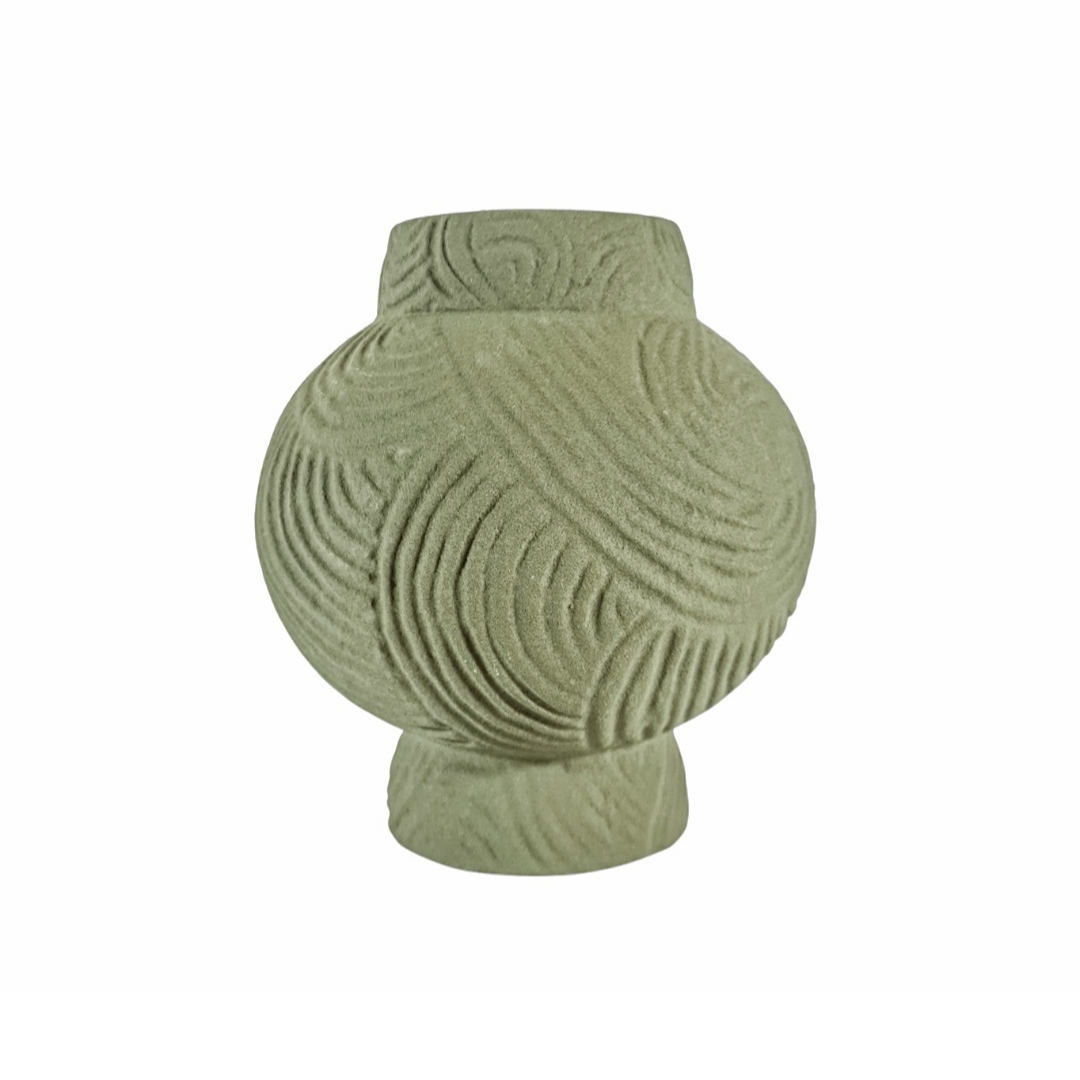 Vase sculpté vert - Athens