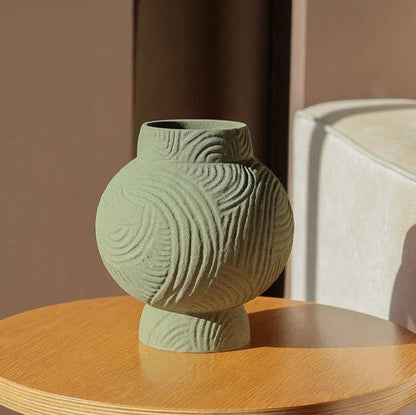 Vase sculpté vert - Athens